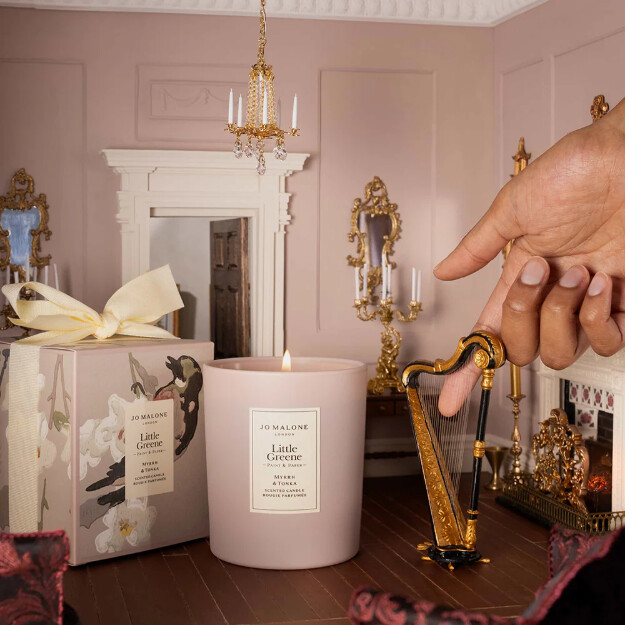 bougie parfumée little greene myrrhe et tonka
