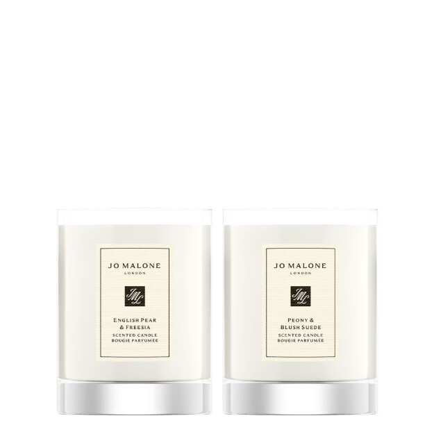 duo de bougies de voyage florales de luxe