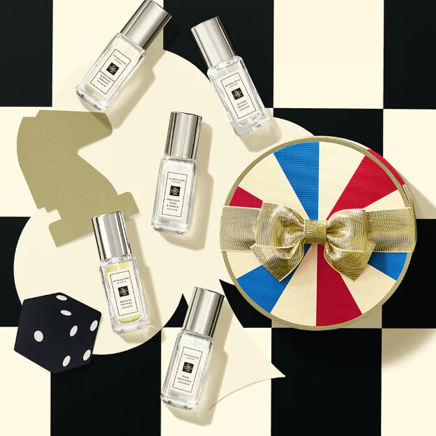 collection de colognes festives parfumées