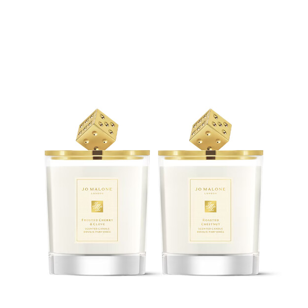 duo de bougies décorées